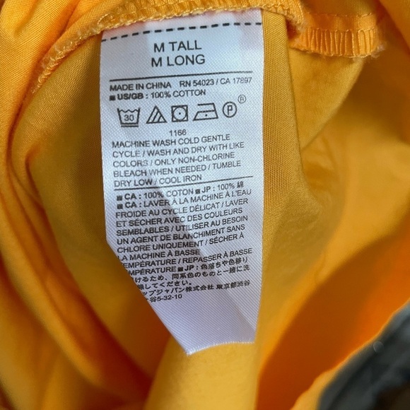 Banana Republic Orange Cotton relaxed fit dress size Medium Minimalist - Picture 7 of 8